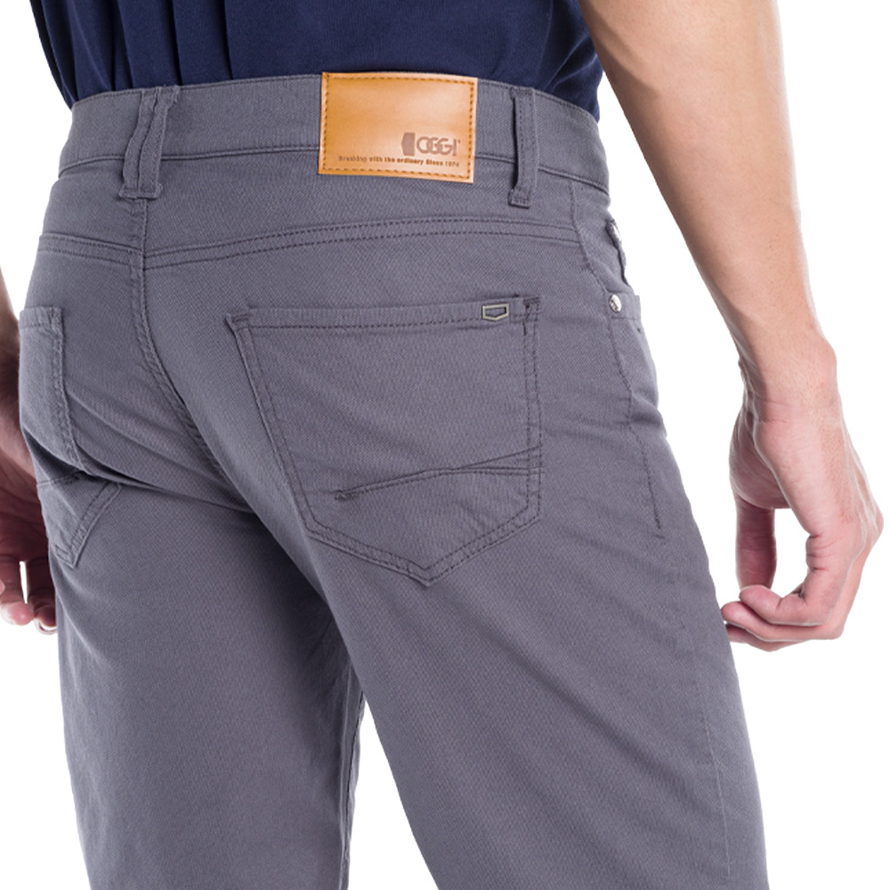 Foto 5 pulgar | Bermuda de Gabardina Oggi BERM2500OXFO color Gris para Hombre