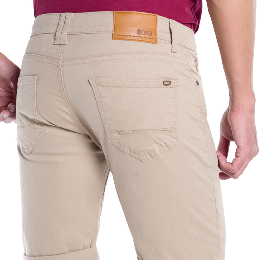 Foto 5 pulgar | Bermudas de Gabardina Oggi BERM2500KHAK color Marrón para Hombre