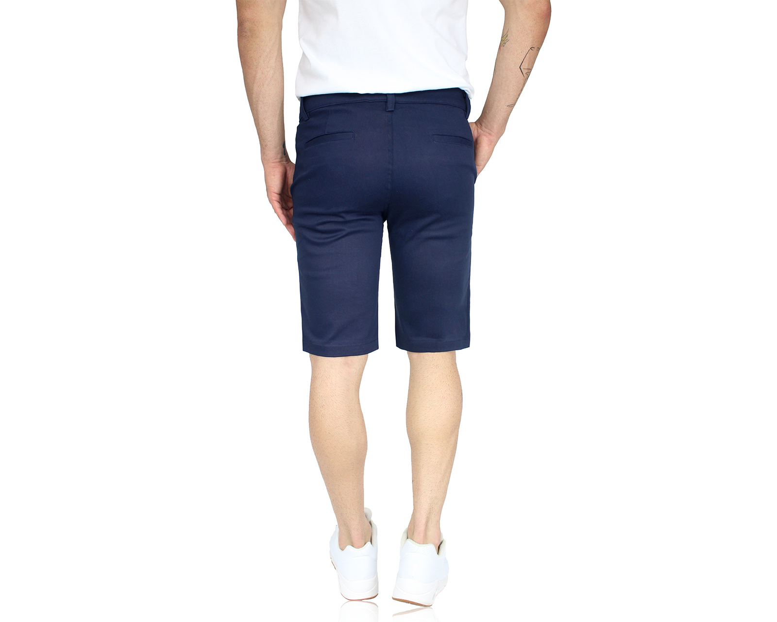 Foto 4 pulgar | Bermuda Casual para Hombre Rams Terra Azul Marino de Gabardina