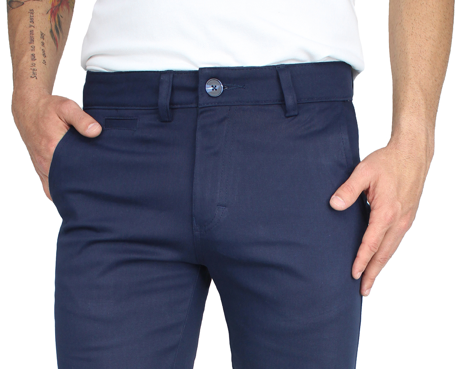 Foto 5 pulgar | Bermuda Casual para Hombre Rams Terra Azul Marino de Gabardina