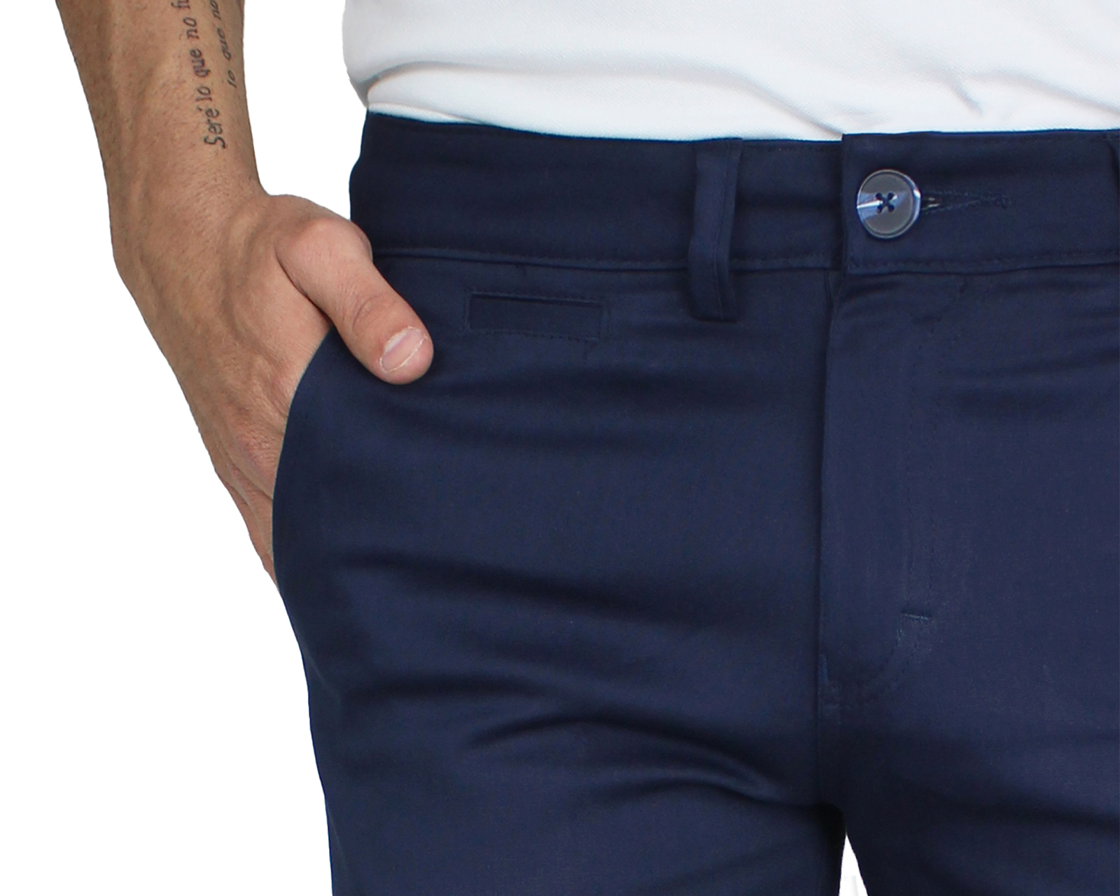 Foto 5 | Bermuda Casual para Hombre Rams Terra Azul Marino de Gabardina