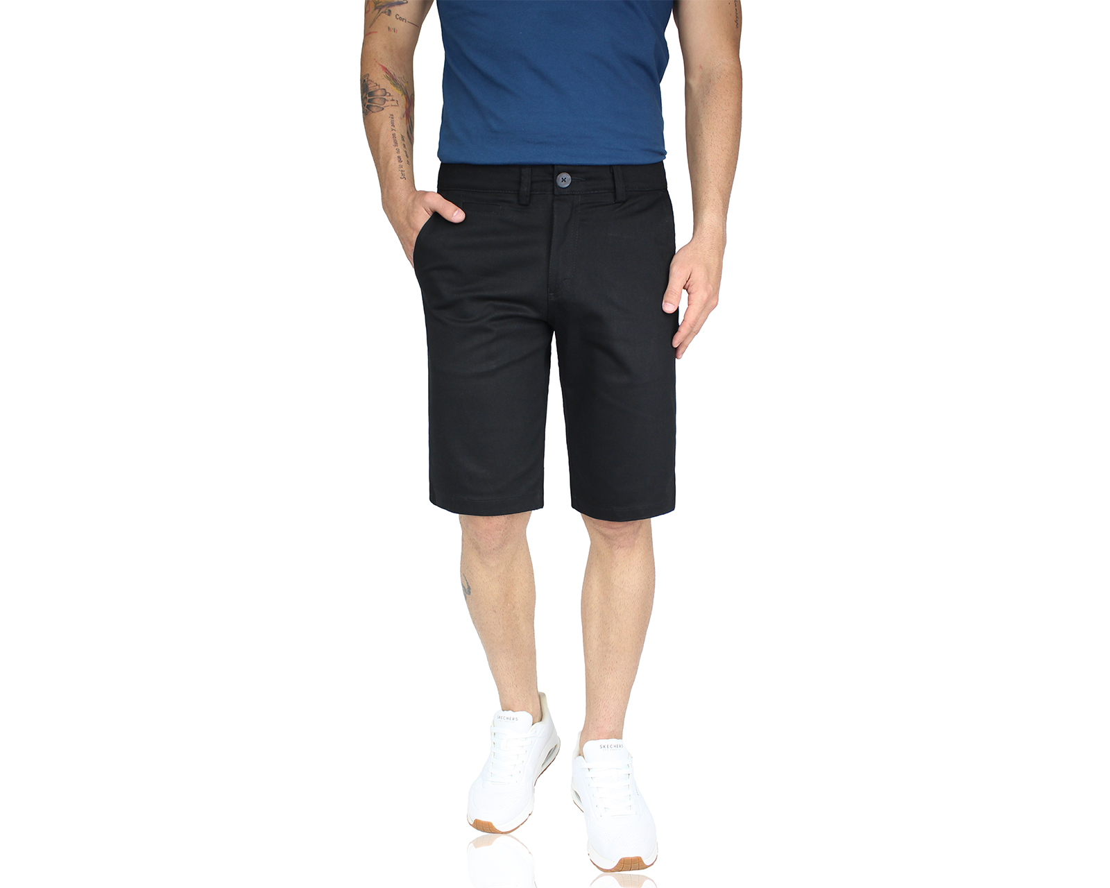 Bermuda Rams Cottons Terra Negro para Hombre