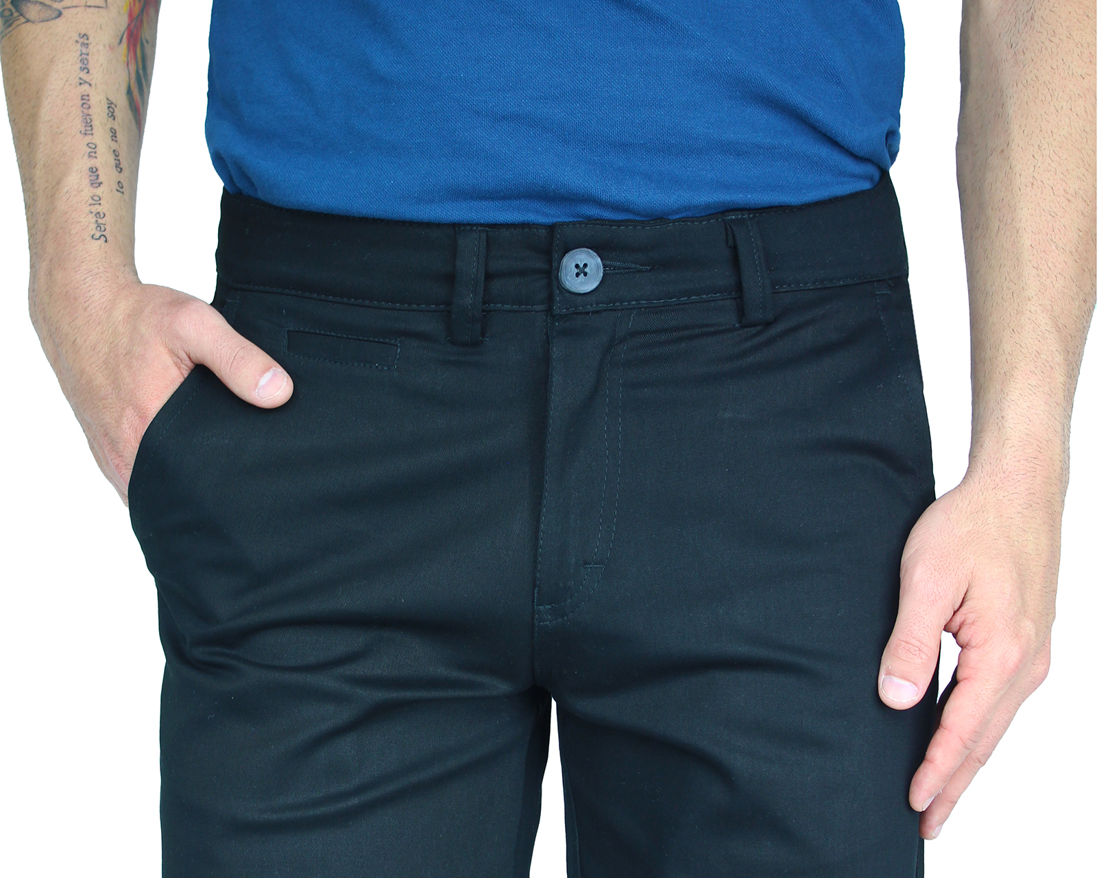 Foto 4 pulgar | Bermuda Rams Cottons Terra Negro para Hombre