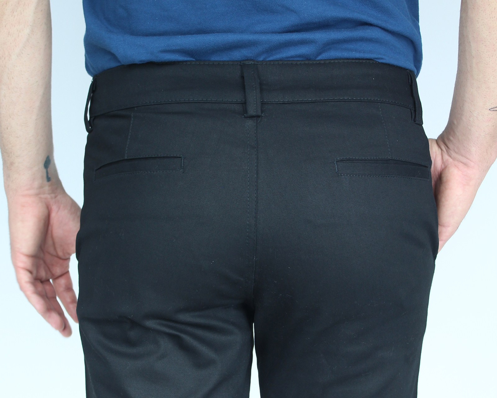 Foto 4 | Bermuda Rams Cottons Terra Negro para Hombre