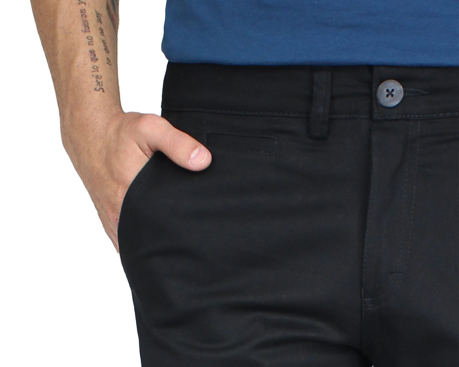 Foto 5 | Bermuda Rams Cottons Terra Negro para Hombre