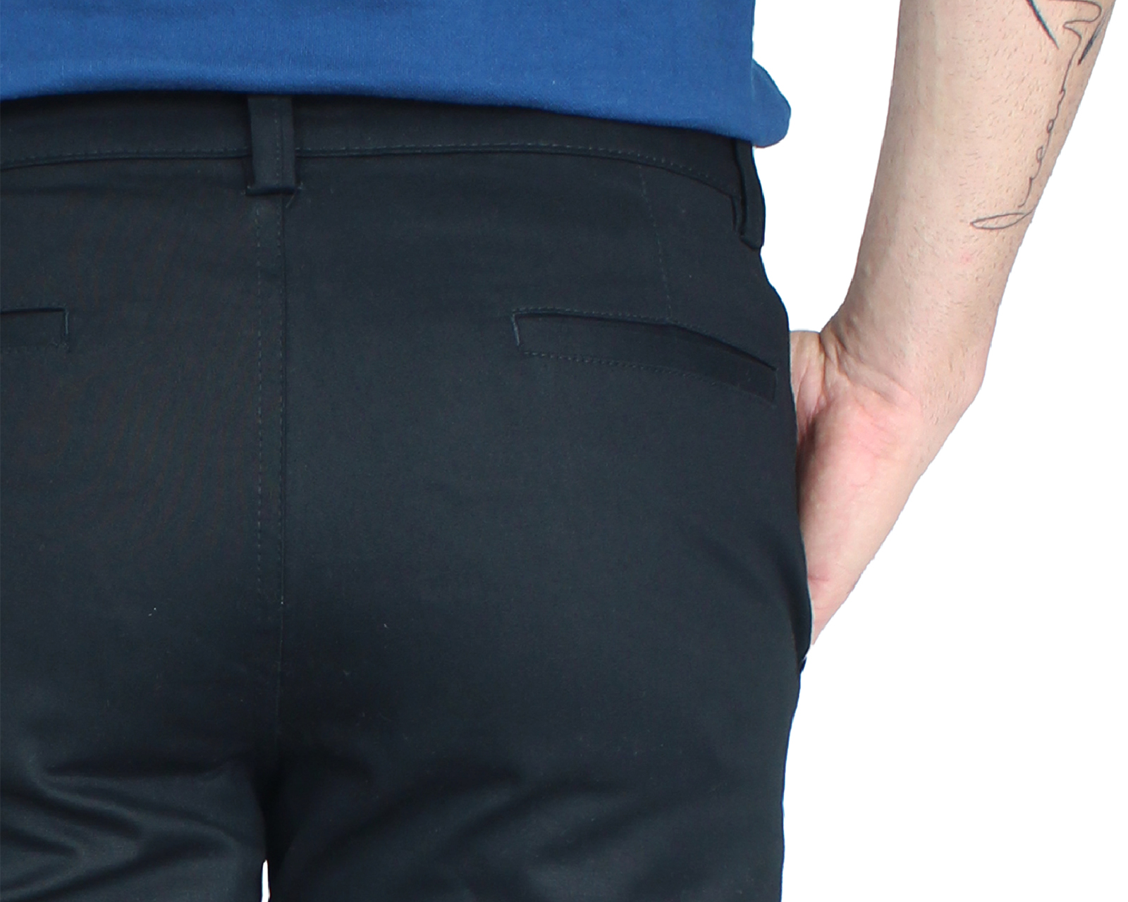 Foto 6 | Bermuda Rams Cottons Terra Negro para Hombre