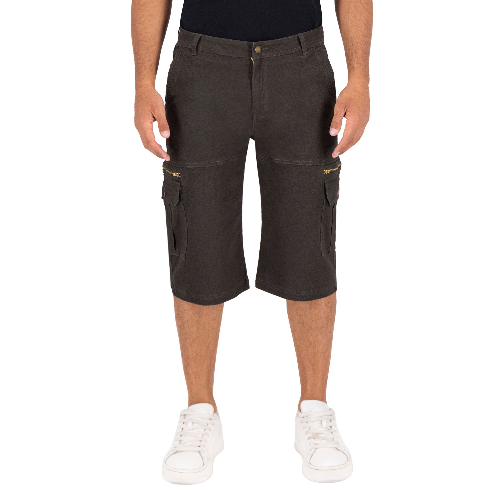 Foto 1 | Bermuda Britos Jeans Hombre Gabardina Verde Olivo 803784