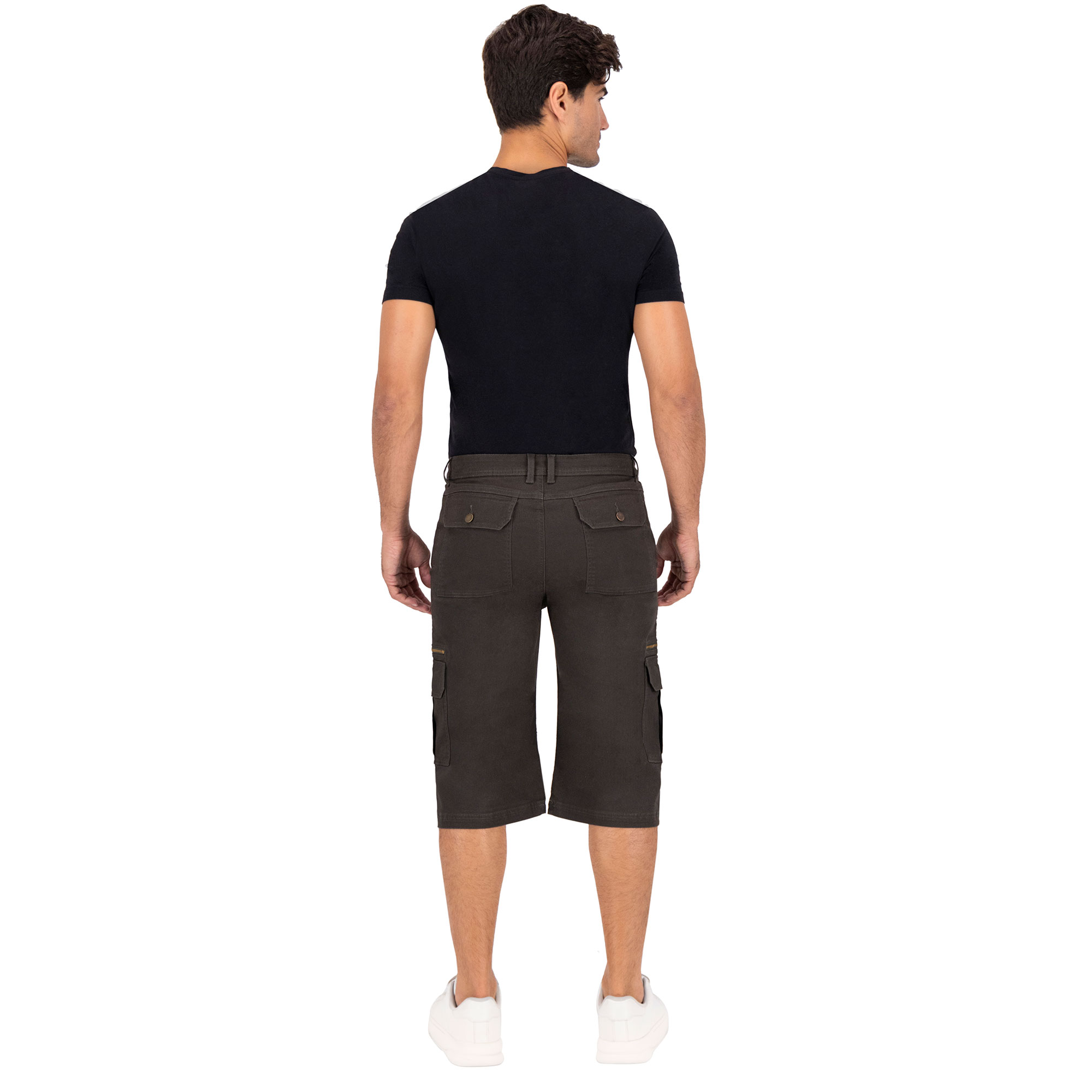 Foto 5 pulgar | Bermuda Britos Jeans Hombre Gabardina Verde Olivo 803784