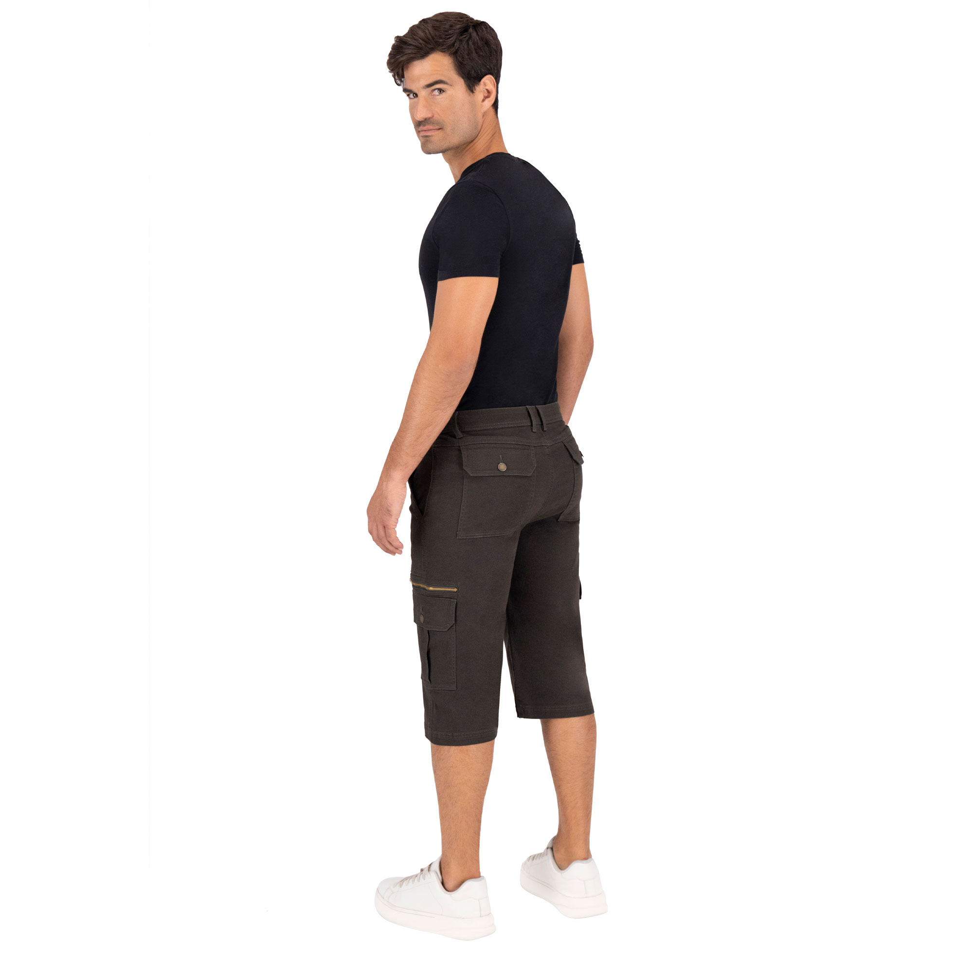 Foto 6 | Bermuda Britos Jeans Hombre Gabardina Verde Olivo 803784