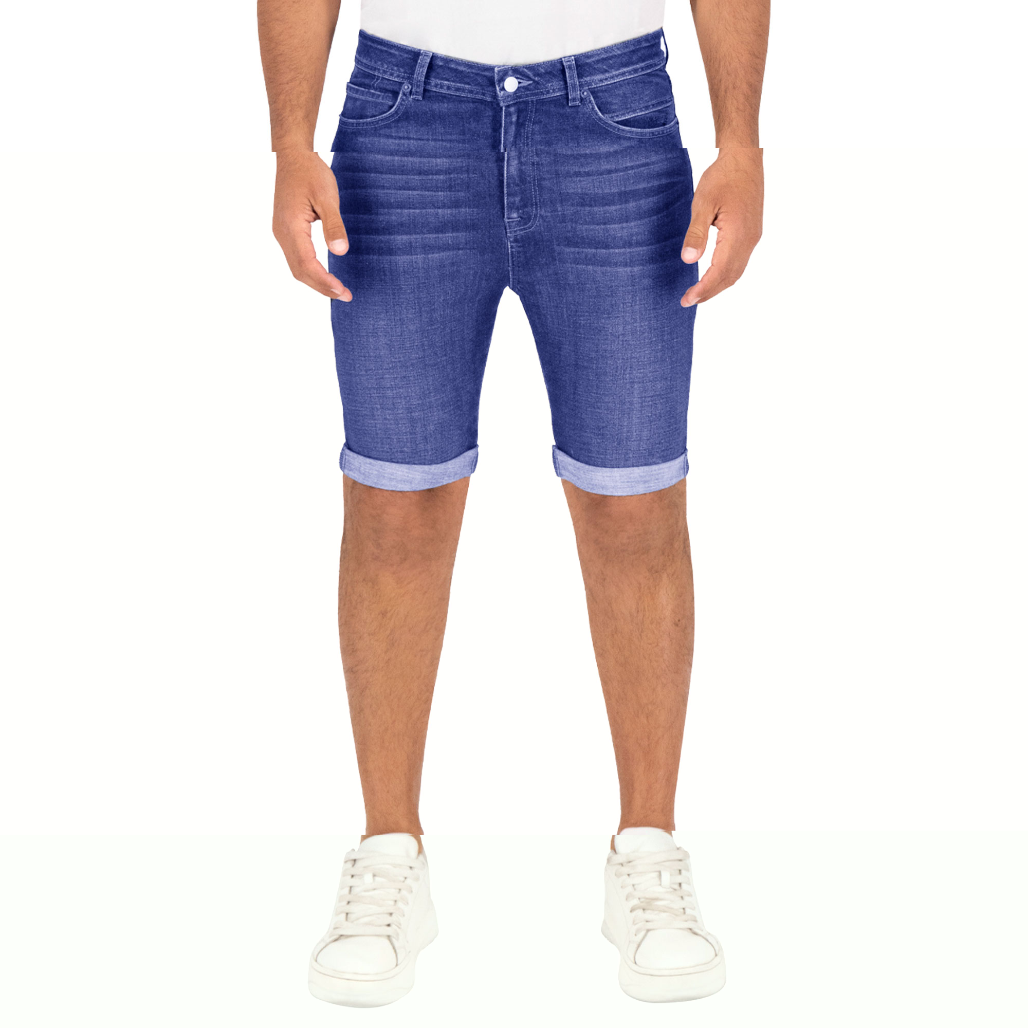 Bermuda Britos Jeans Hombre Mezclilla Short Azul 803709