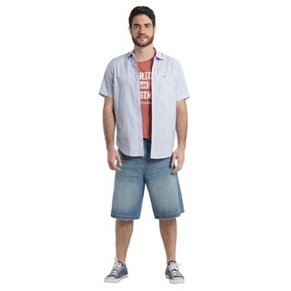 Foto 4 | Bermuda Lee Hombre Xtreme Slim Fit 425 Azul