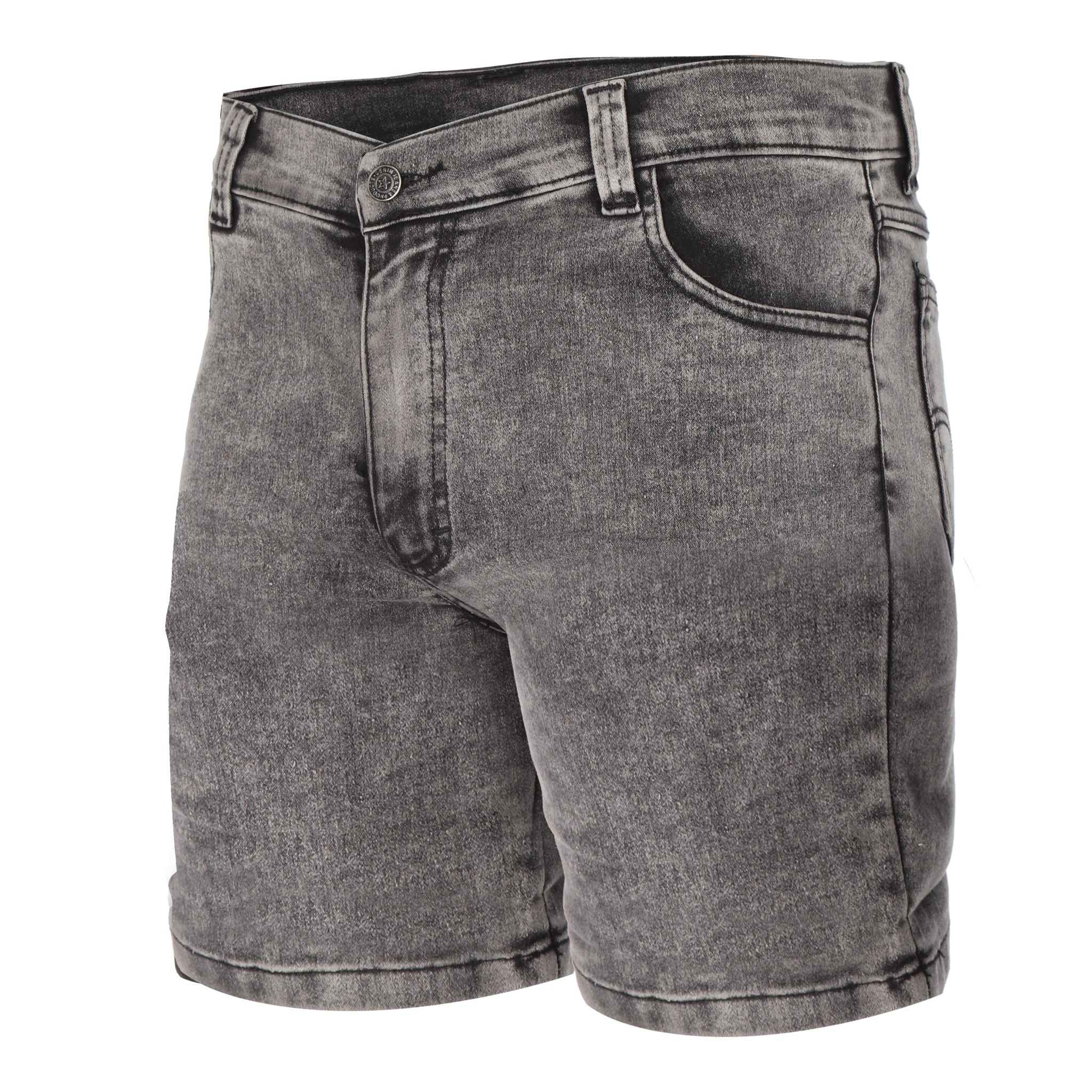 Foto 1 | Bermuda De Mezclilla Color Gris Para Hombre Chb Chili Beans Clothing Co.