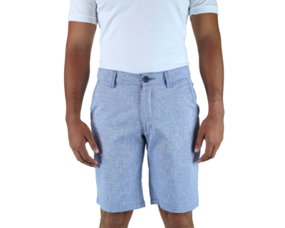 Foto 1 | Bermuda De Tipo Lino Azul Marino Jaspe Para Hombre Fresco