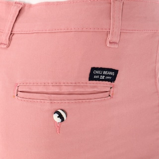 Foto 7 | Bermuda De Gabardina Stretch Para Hombre Color Rosa Coral Chb Chili Beans Clothing Co.