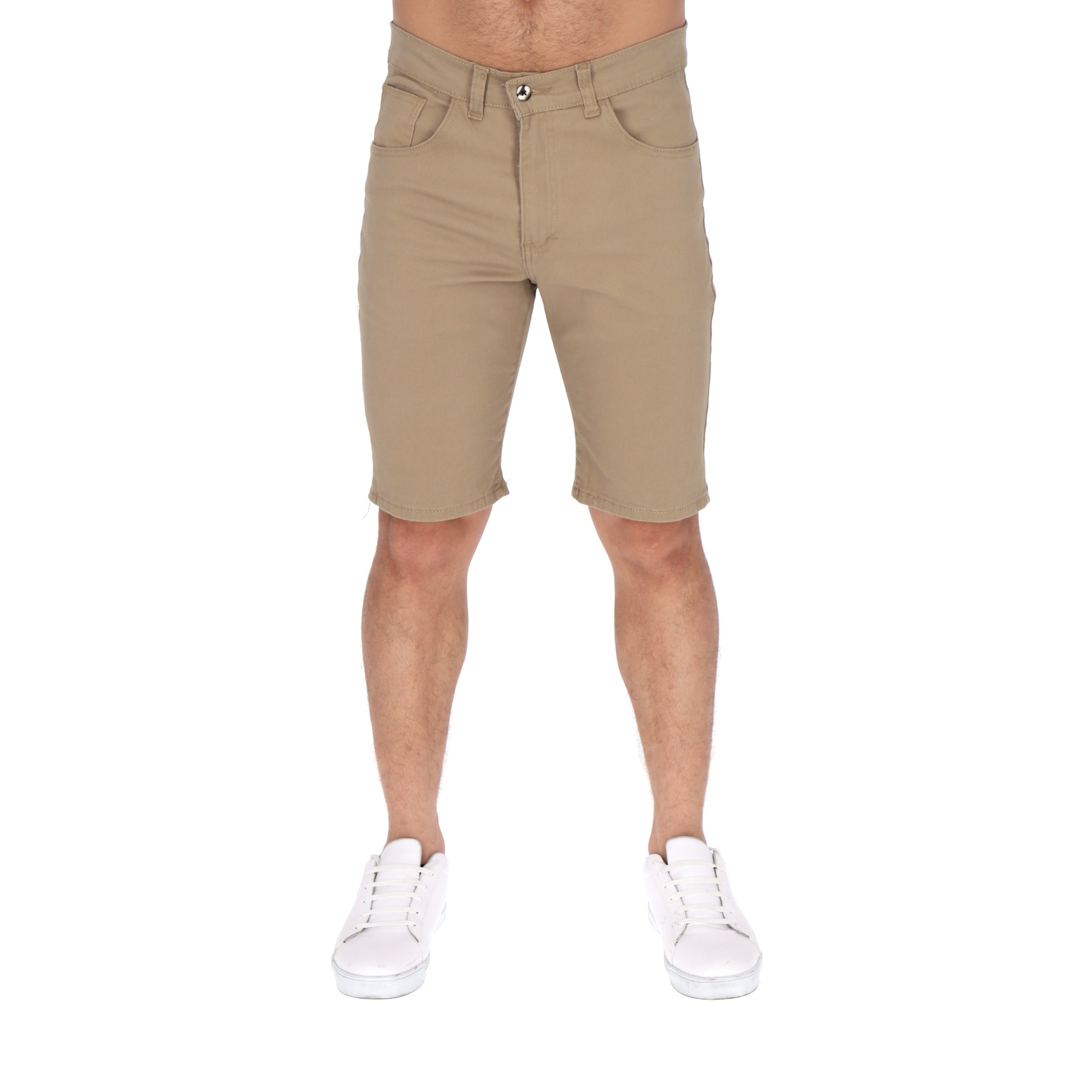 Foto 2 pulgar | Bermuda De Gabardina Stretch Para Hombre Color Beige Casual Chb Chili Beans Clothing Co.