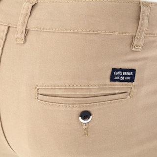 Foto 5 | Bermuda De Gabardina Stretch Para Hombre Color Beige Casual Chb Chili Beans Clothing Co.