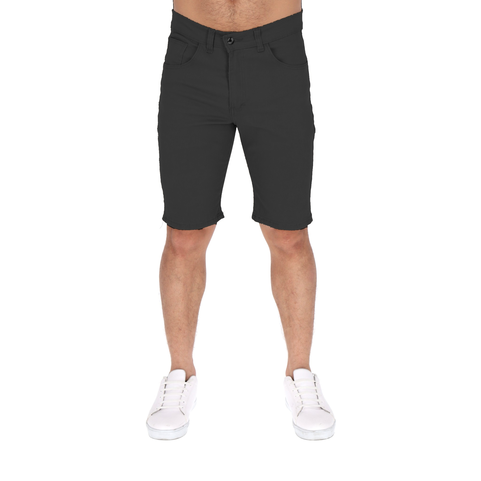 Foto 1 | Bermuda De Gabardina Stretch Para Hombre Color Gris Oscuro Chb Chili Beans Clothing Co.