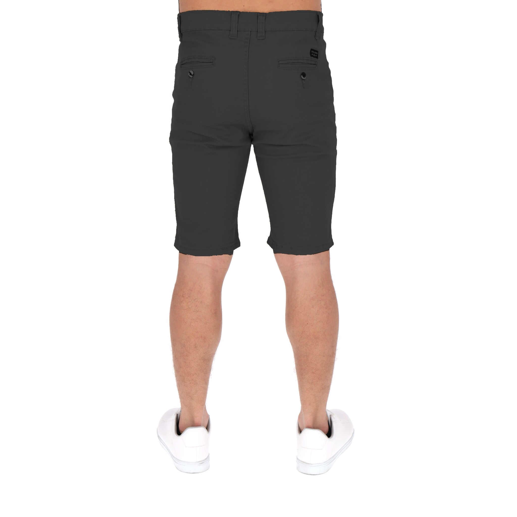 Foto 3 pulgar | Bermuda De Gabardina Stretch Para Hombre Color Gris Oscuro Chb Chili Beans Clothing Co.