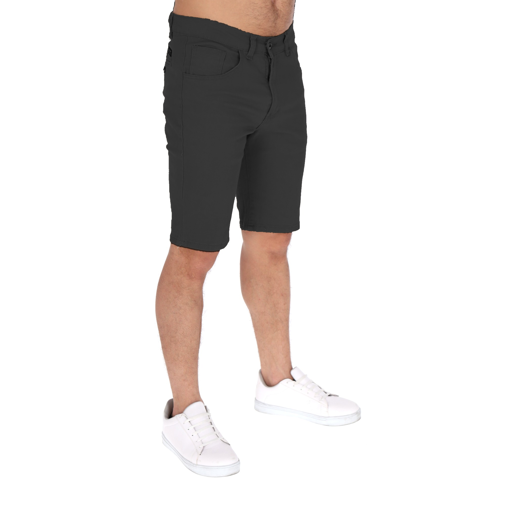 Foto 4 pulgar | Bermuda De Gabardina Stretch Para Hombre Color Gris Oscuro Chb Chili Beans Clothing Co.