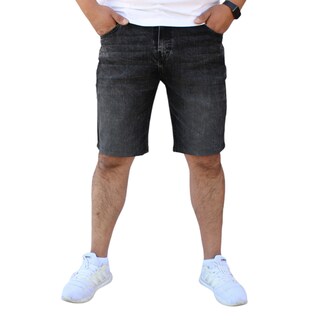 Foto 1 | Bermuda Short Skinny De Mezclilla Stretch Gris Obscuro John Silver