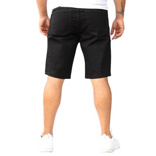 Foto 3 | Bermuda Short Skinny De Mezclilla Stretch Negro Liso John Silver