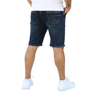 Foto 4 | Bermuda Short Skinny De Mezclilla Stretch Azul Verdoso Obscuro John Silver