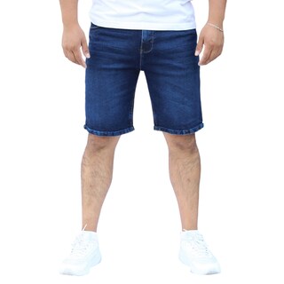Foto 1 | Bermuda Short Skinny De Mezclilla Stretch Azul Petroleo John Silver