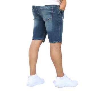 Foto 3 | Bermuda Short Skinny De Mezclilla Stretch Azul Verdoso John Silver