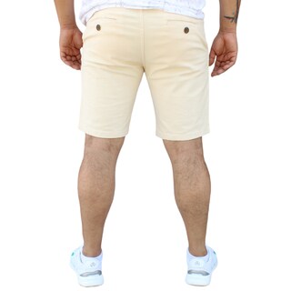 Foto 3 | Bermuda Short Skinny De Gabardina Stretch Hueso John Silver