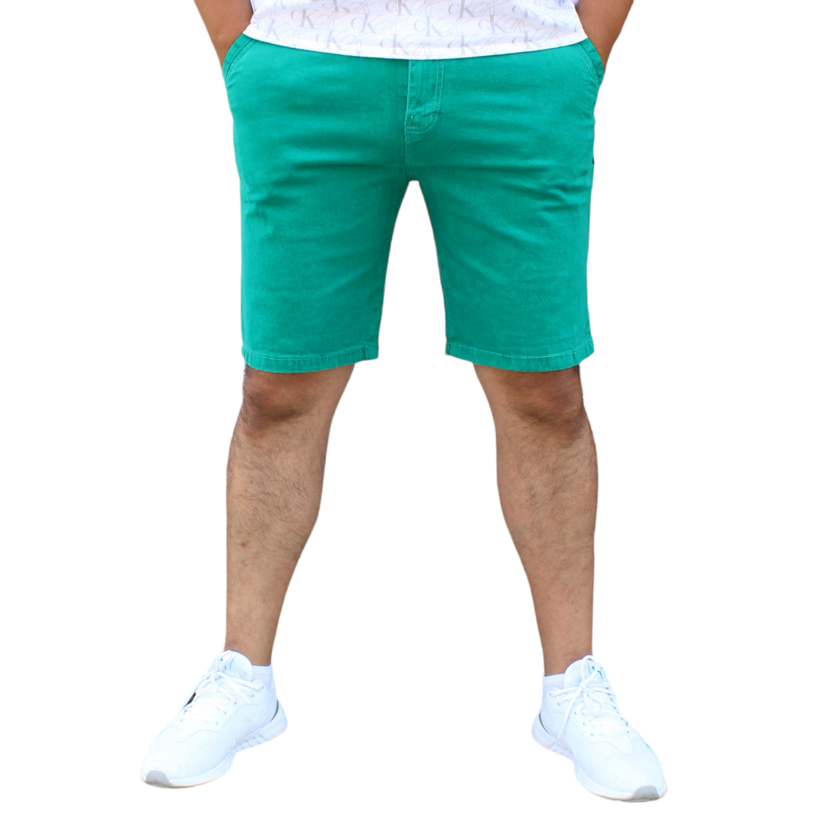 Foto 2 pulgar | Bermuda De Gabardina Stretch Color Verde Jade  John Silver