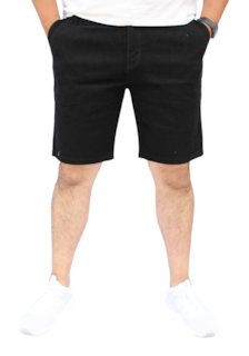 Foto 1 | Bermuda De Gabardina Stretch Color Negro John Silver