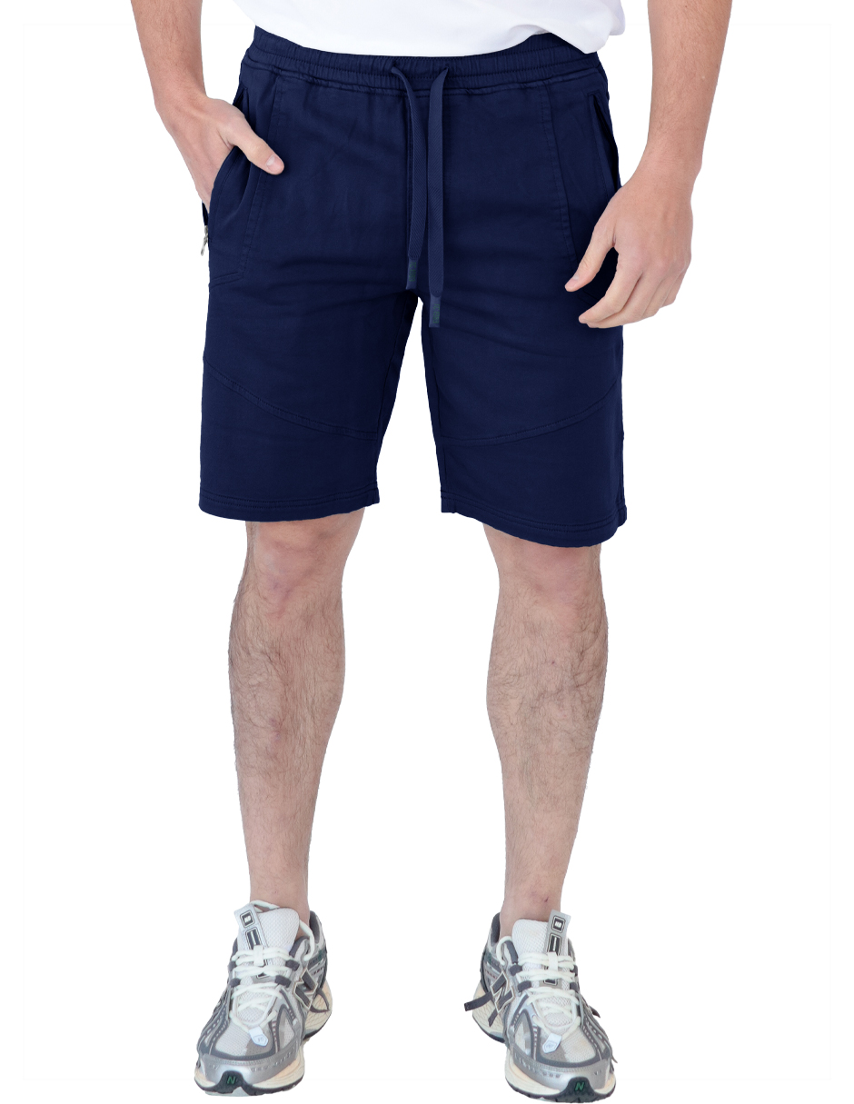 Foto 2 pulgar | Short Caballero Cintura Ajustable Azul Marino Roosevelt C365