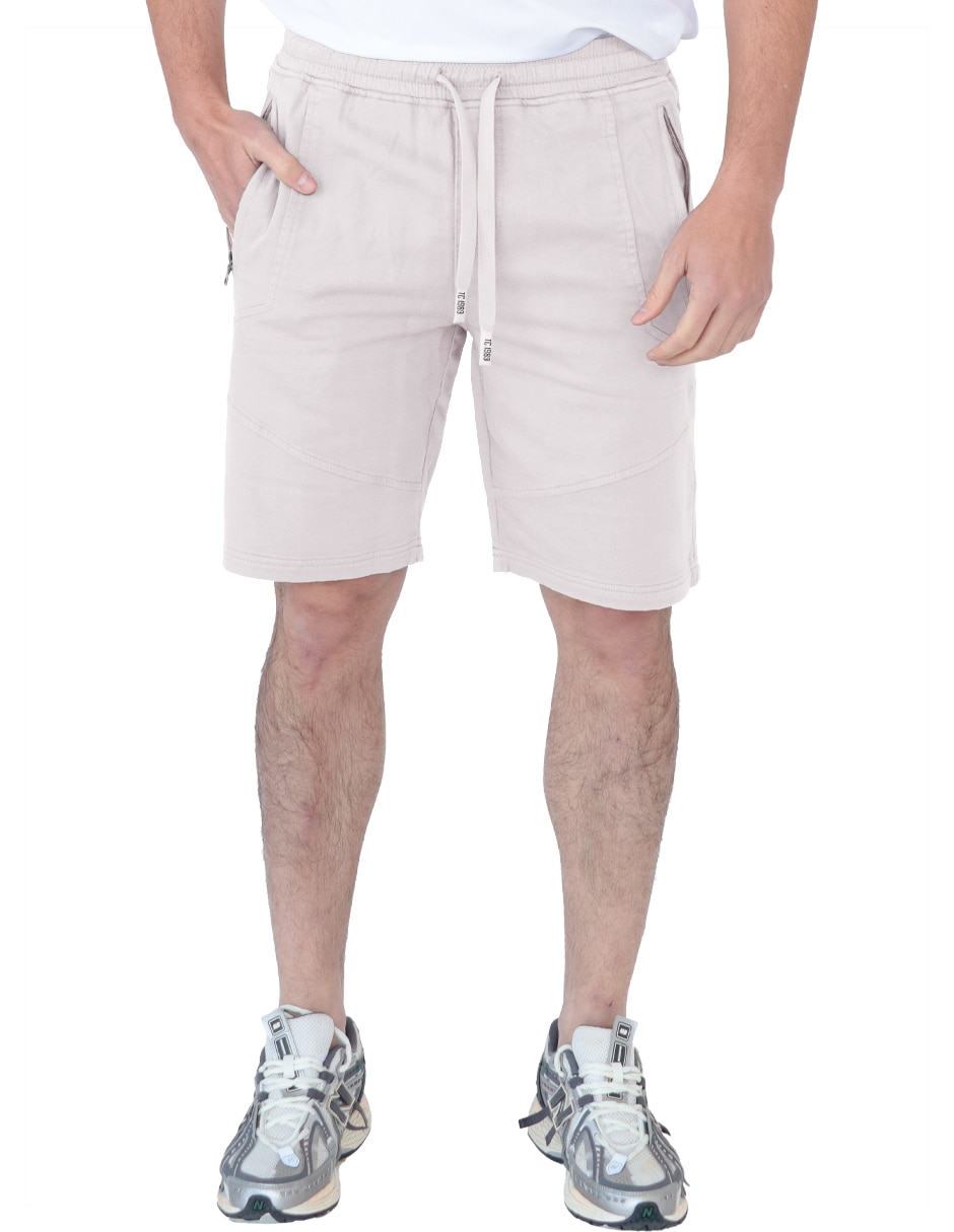 Short Caballero Cintura Ajustable Beige Roosevelt C365 $499