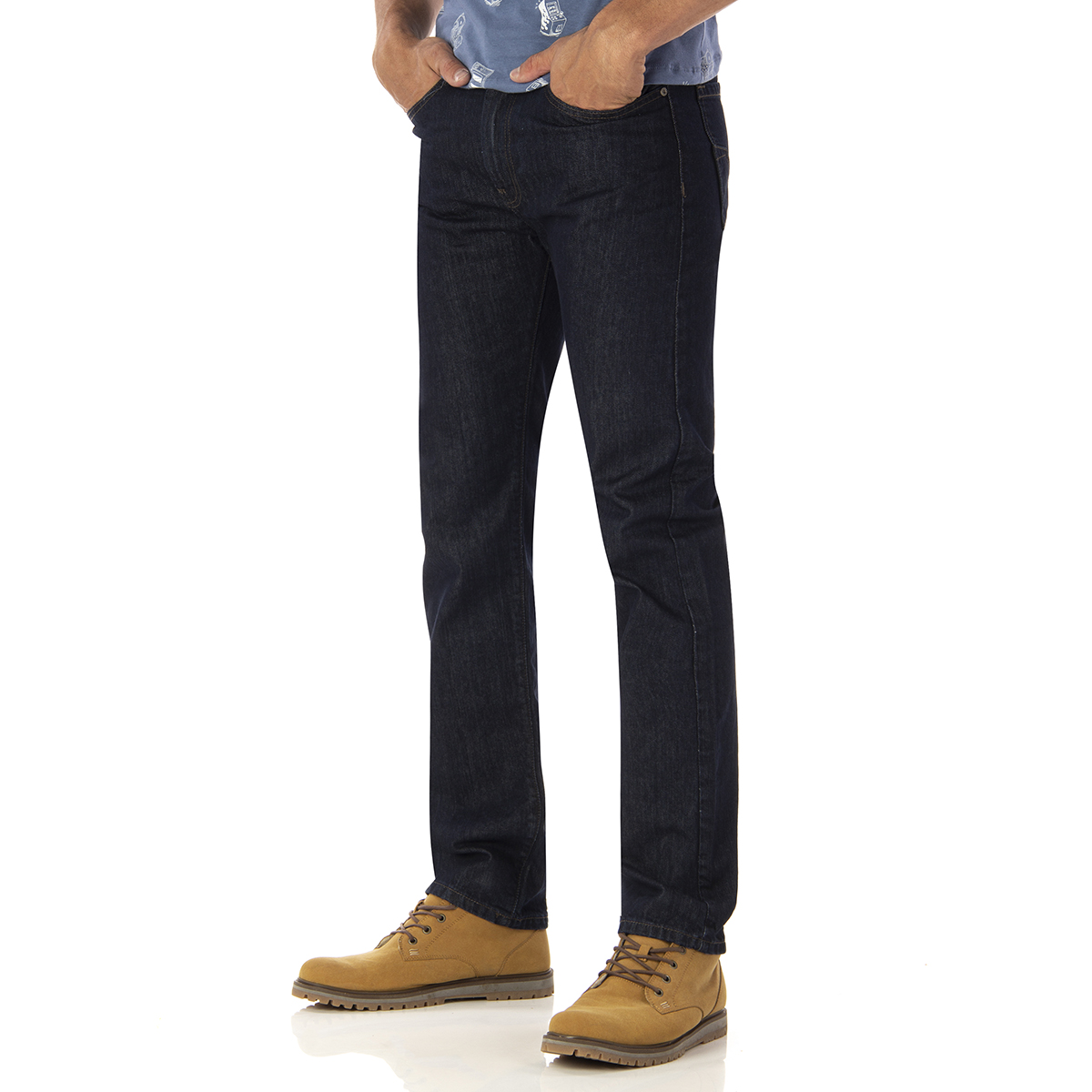 Foto 3 pulgar | Jeans Silver Plate Rocco 706 Classic Fit color Azul para Hombre