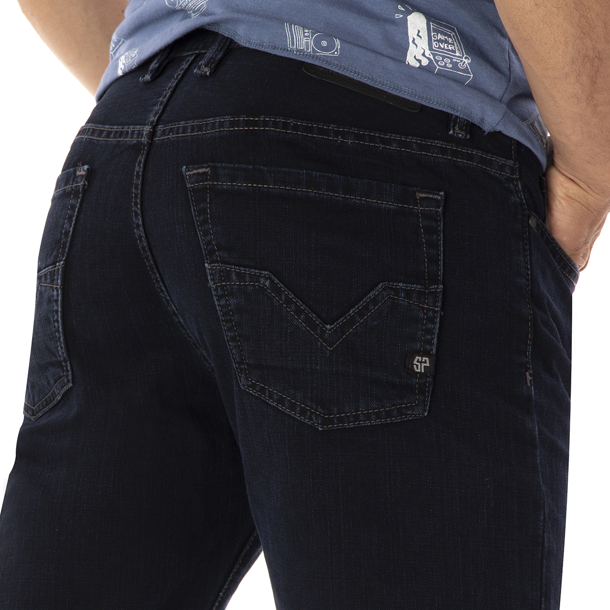 Foto 3 | Jeans Silver Plate Rocco 707 Classic Fit color Azul para Hombre