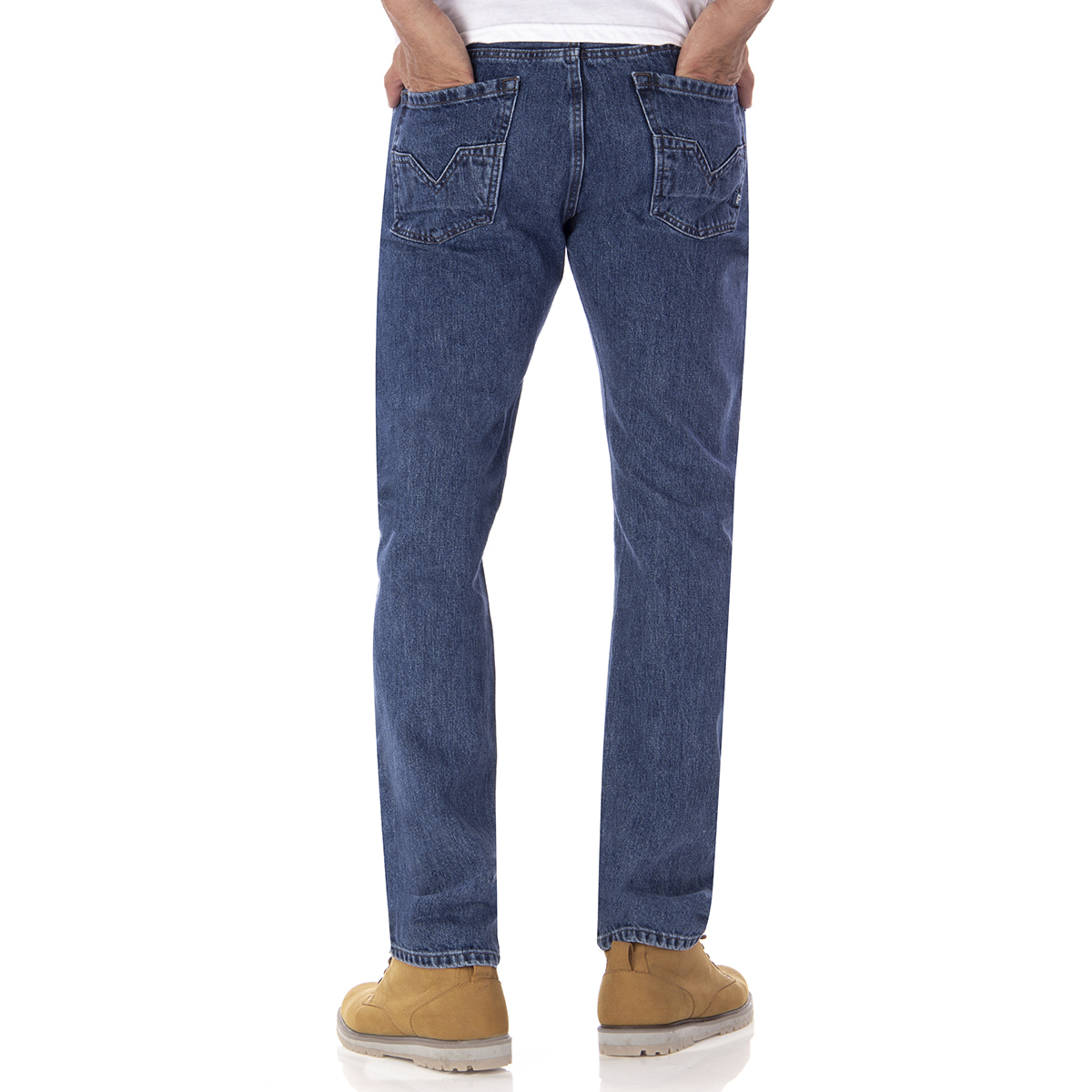 Foto 4 pulgar | Jeans Silver Plate Rocco 703 Classic Fit color Azul para Hombre