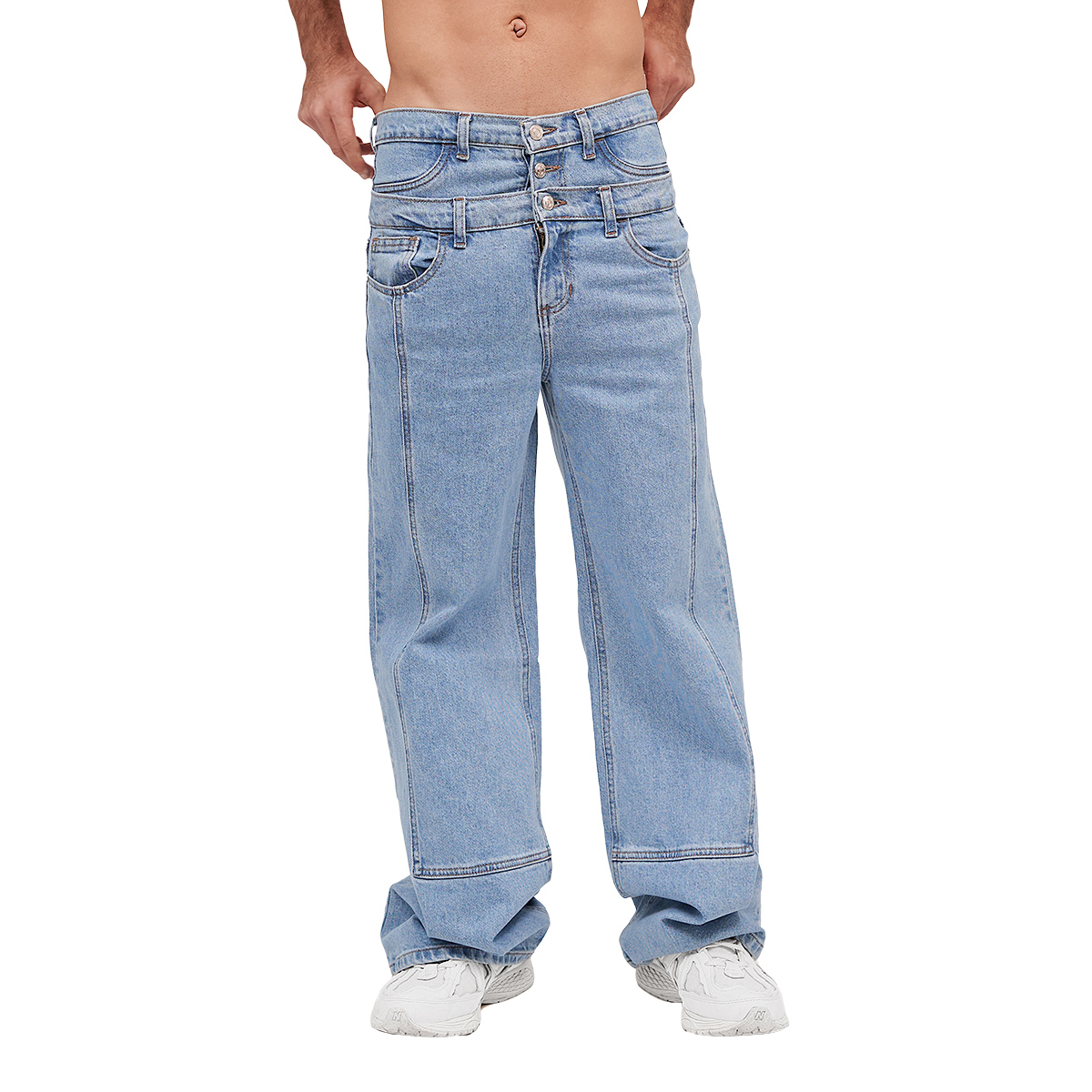 Jeans Relaxed Fit Mchk 8051, Doble Pretina, Hombre