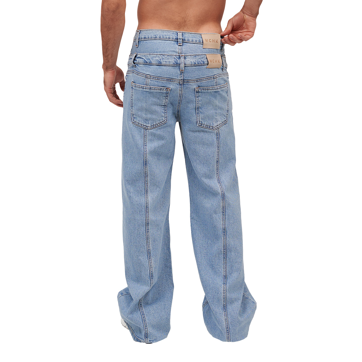 Foto 4 pulgar | Jeans Relaxed Fit Mchk 8051, Doble Pretina, Hombre