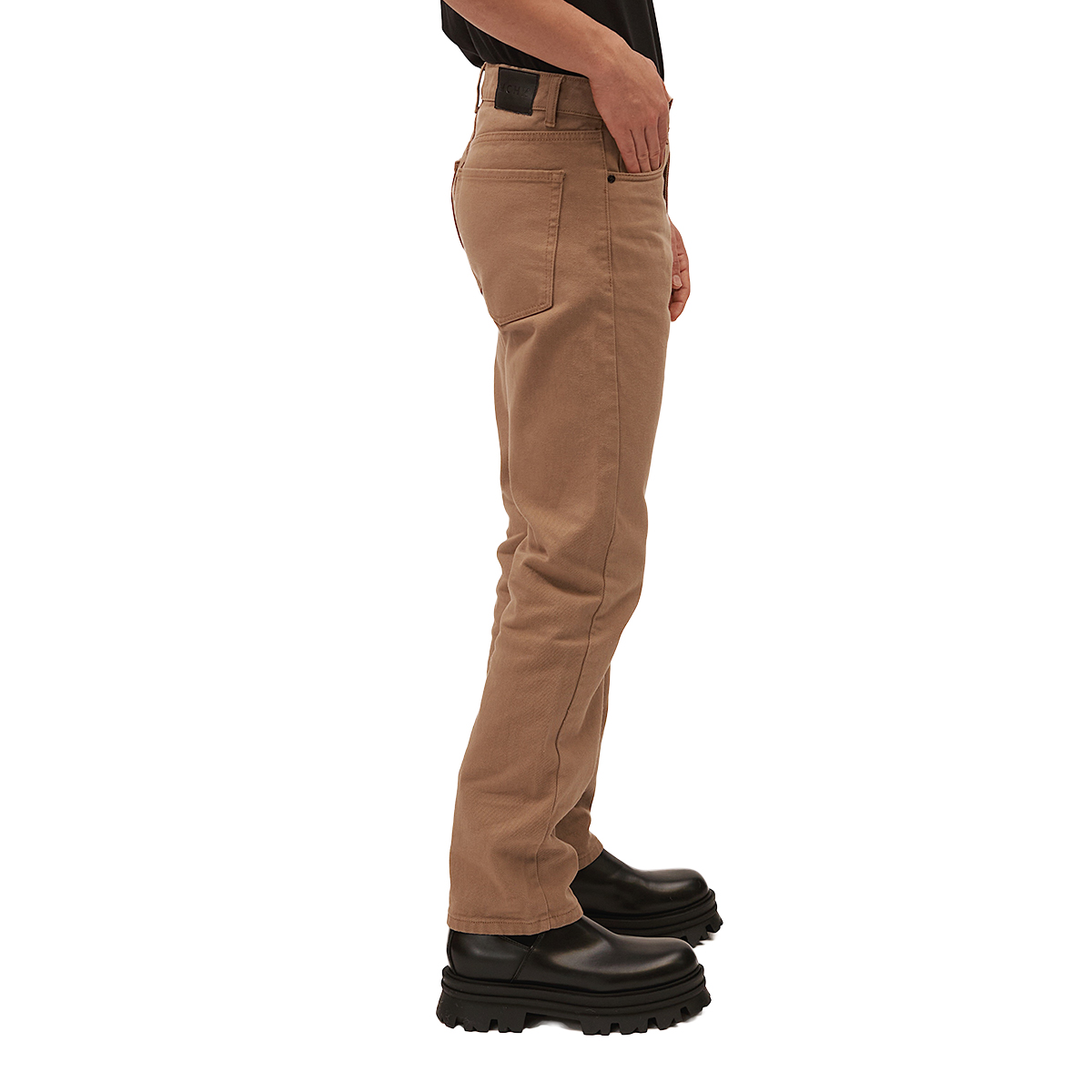 Foto 2 | Jeans De Mezclilla Mchk Corte Relaxed. Para Hombre. Color Kaki. Modelo 8060