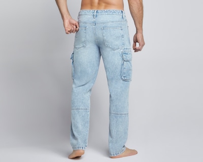 Foto 2 | Jeans Hombre Pantalon Mezclilla Cargo Cintura Regular Seven Jeans