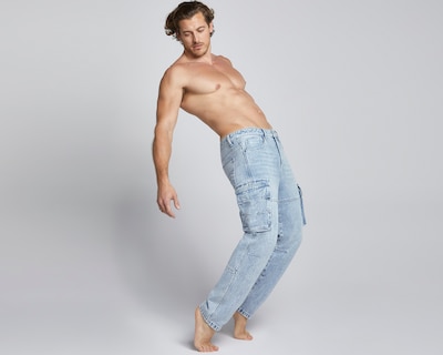 Foto 3 | Jeans Hombre Pantalon Mezclilla Cargo Cintura Regular Seven Jeans
