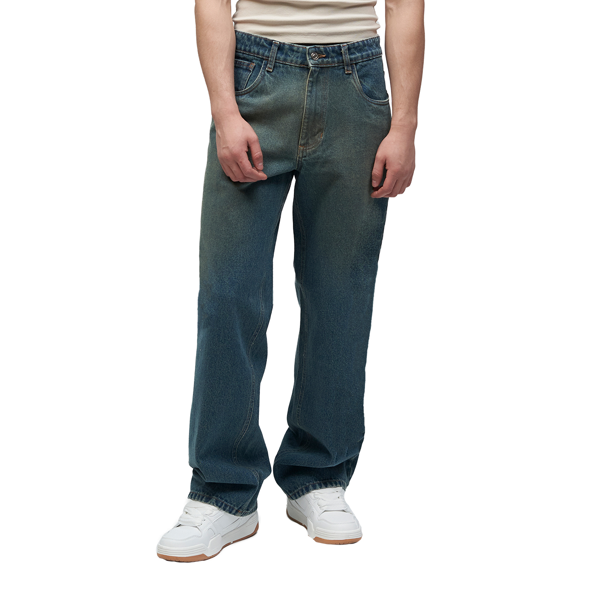 Foto 1 | Jeans De Mezclilla Mchk. Corte Relaxed, Caballero, Color Rompe Olas. Modelo 8081