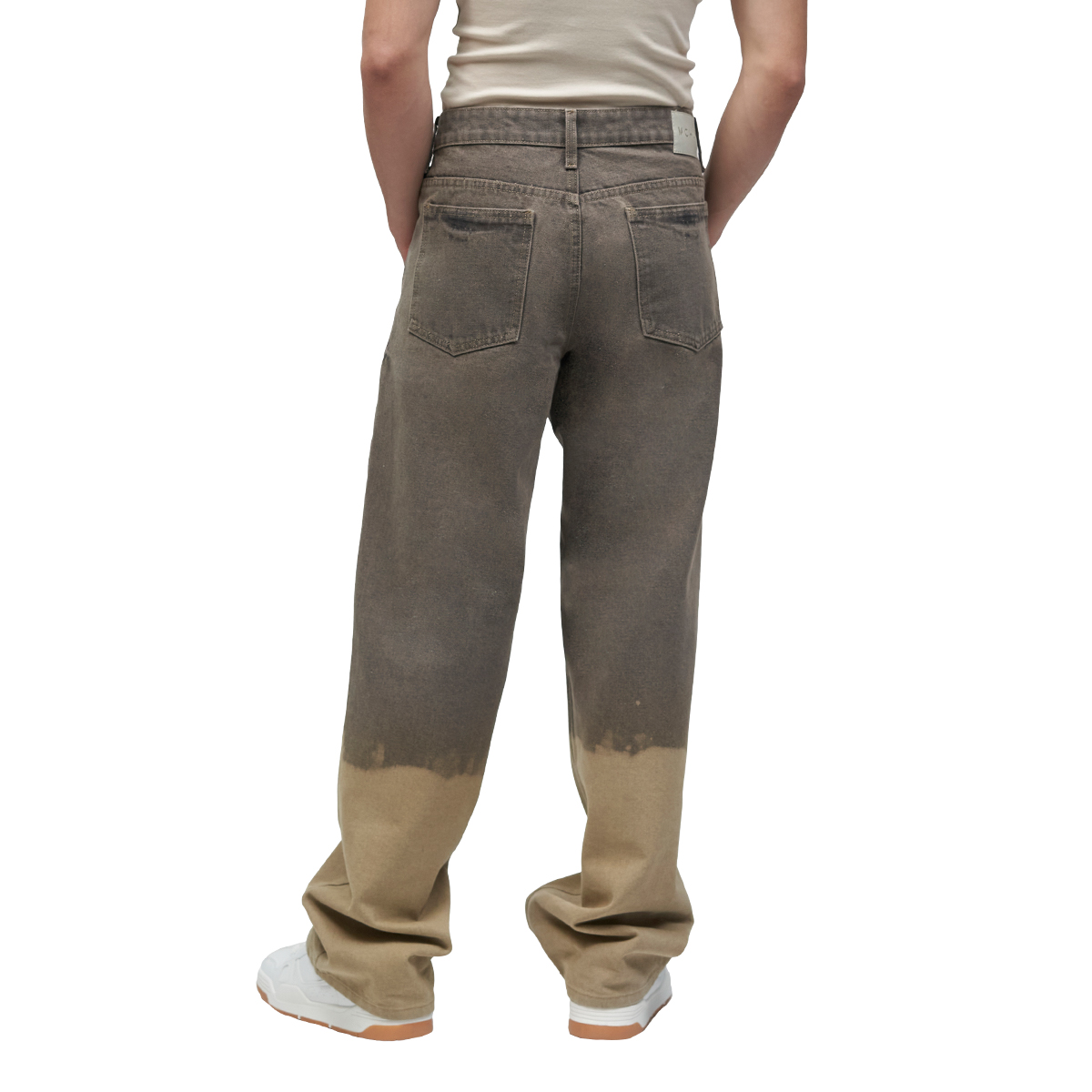 Foto 4 pulgar | Jeans De Mezclilla Mchk. Corte Relaxed, Caballero, Color Roca Arena. Modelo 8084