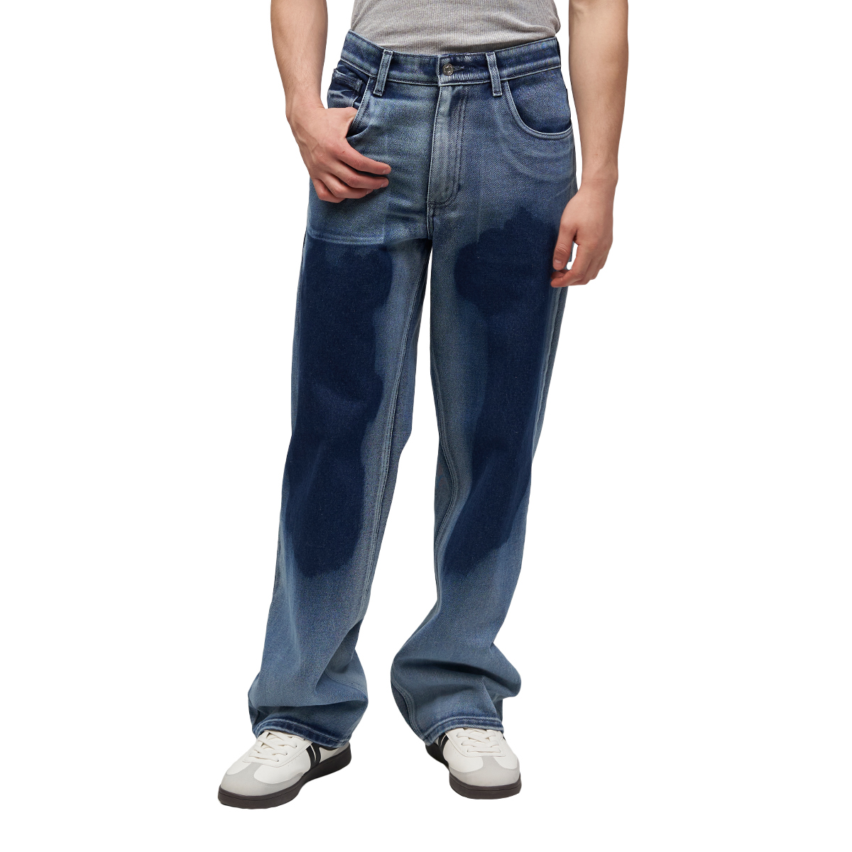 Jeans De Mezclilla Mchk. Para Caballero Corte Relaxed. Color Ojo De Mar. Modelo 8087