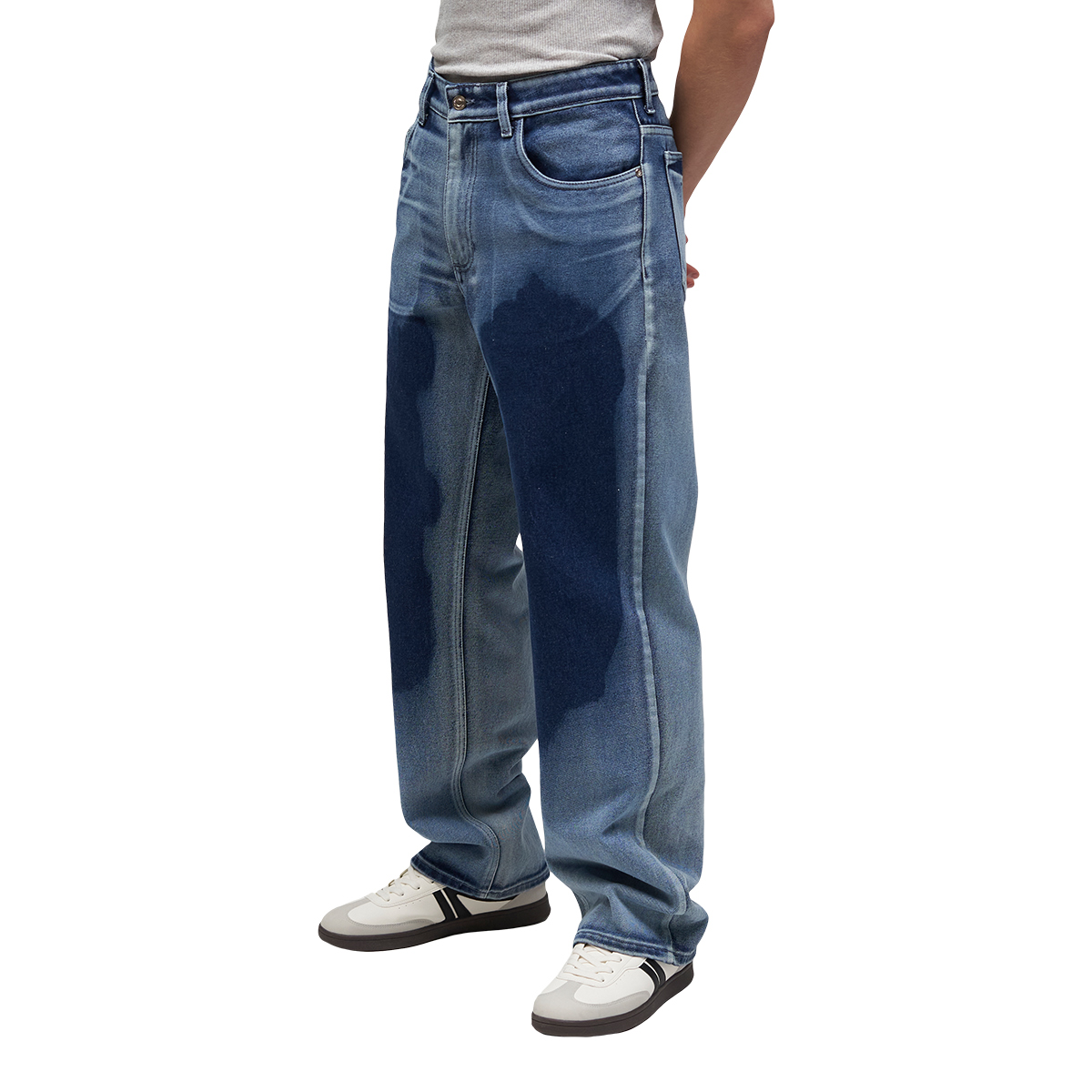 Foto 2 | Jeans De Mezclilla Mchk. Para Caballero Corte Relaxed. Color Ojo De Mar. Modelo 8087