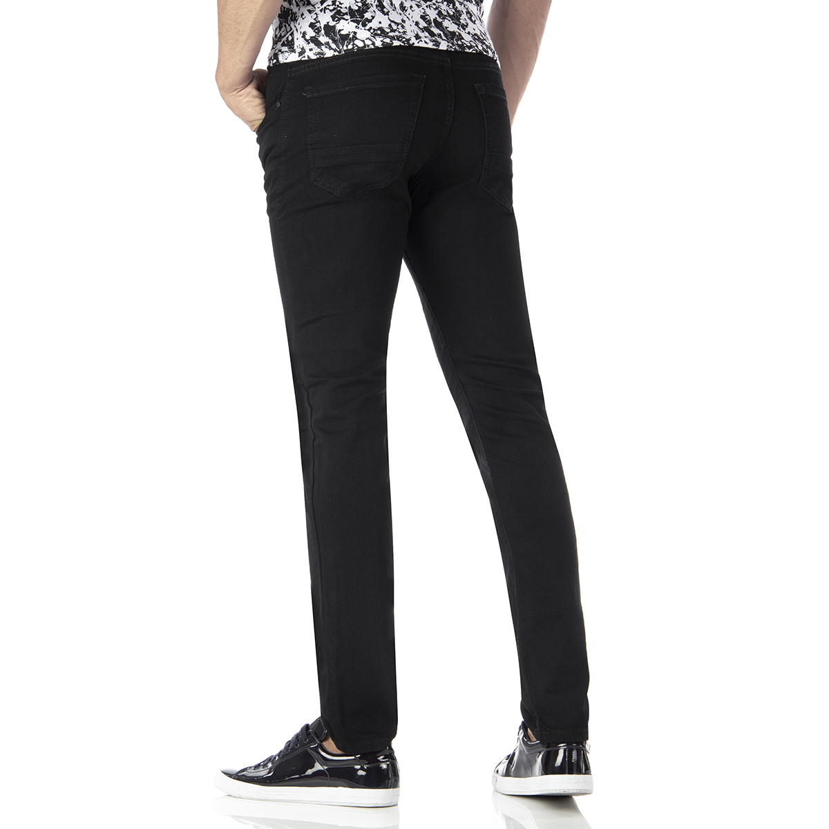 Foto 4 pulgar | Jeans Silver Plate Filipoo 6 Skinny Fit color Negro para Hombre
