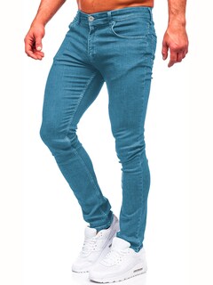 Foto 4 | Jeans Slim Fit Mezclilla Stretch Shendy Vendy 166 color Azul Claro para Caballero