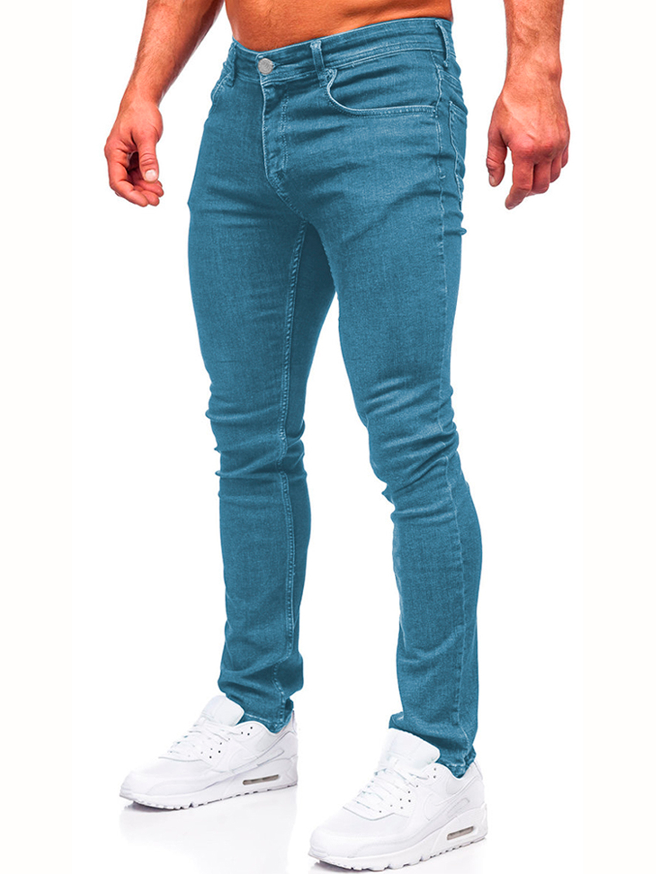 Foto 5 | Jeans Slim Fit Mezclilla Stretch Shendy Vendy 166 color Azul Claro para Caballero