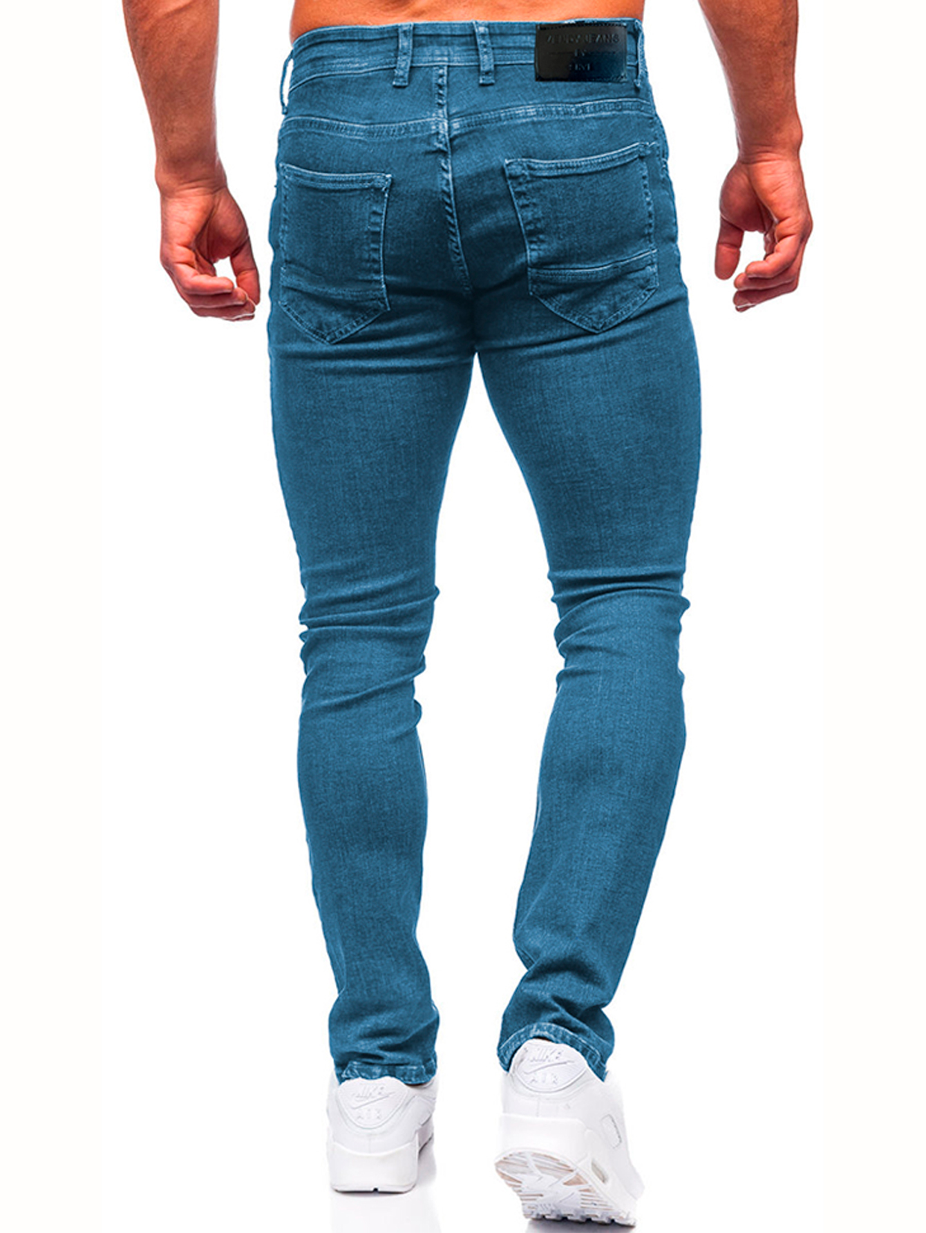 Foto 4 pulgar | Jeans Skinny Shendy Vendy color Azul para Hombre