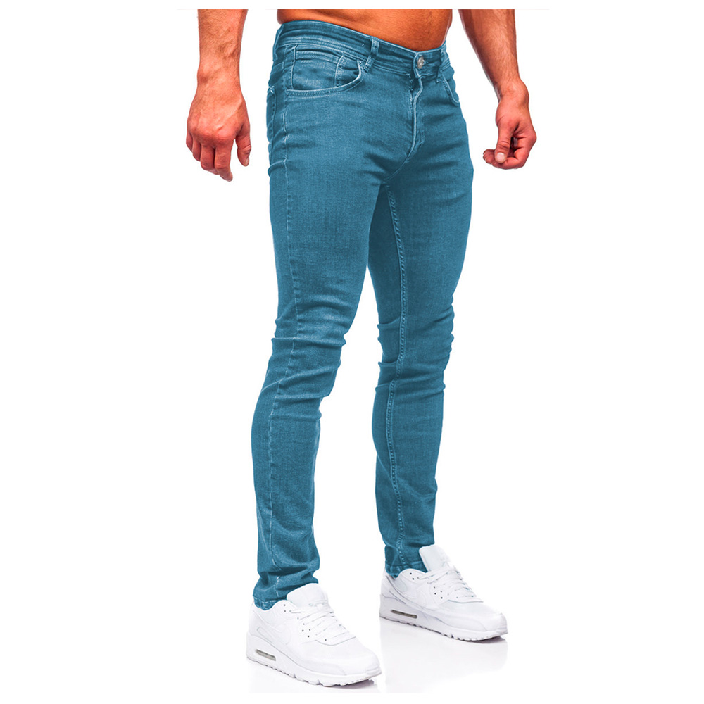 Foto 4 pulgar | Jeans Skinny Shendy Vendy color Azul para Hombre